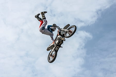 biker, motorcycle, stunt, man, person, stuntman thumbnail
