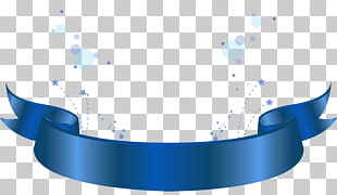 Blue Pattern, Blue Banner Decorative Element , blue ribbon illustration PNG clipart