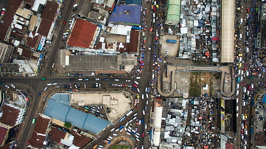 aerial photography of building and factories thumbnail