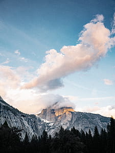 Cloud Wrapped Mountain Photo thumbnail