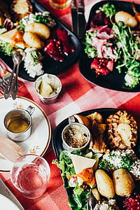 Varieties of Dish in Bowls on Table thumbnail