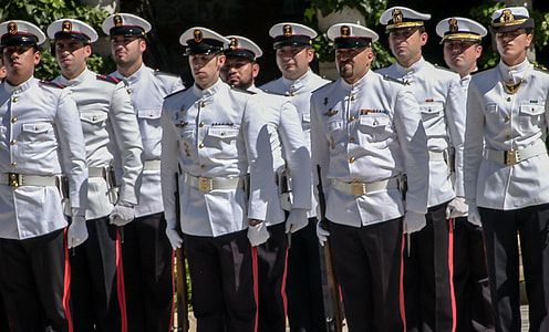 officers standing near trees thumbnail