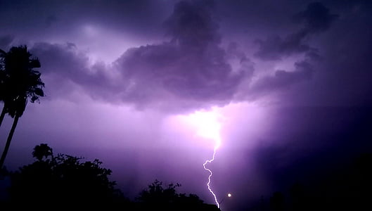 lightning strike at night thumbnail