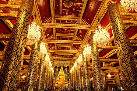red and yellow buddhist temple thumbnail