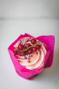 Cupcake With Red Berries on Top thumbnail