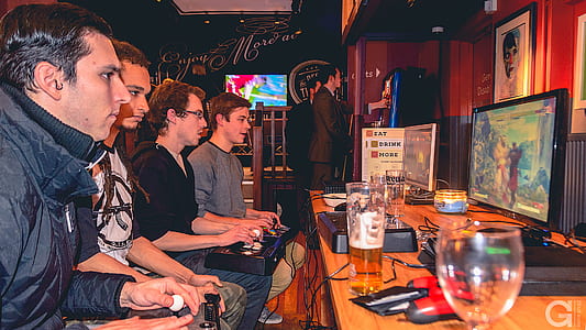 people, bar, men, playing thumbnail