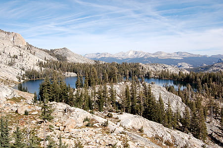 lake in between mountain and forest thumbnail