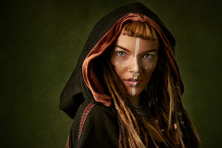 women's black and red hoodie thumbnail