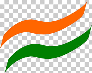 Flag of India PicsArt Photo Studio, India Flag File, green and orange logo PNG clipart