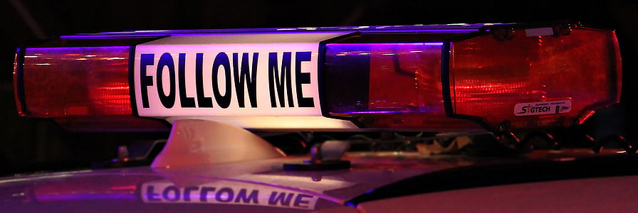 Follow ME printed police siren thumbnail