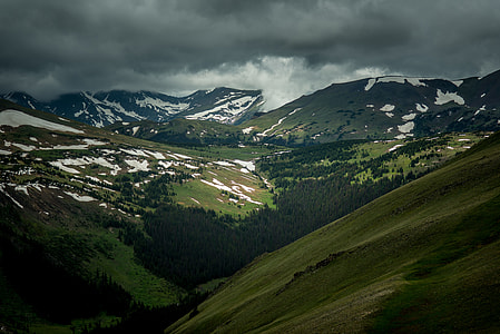 aerial photography of mountains thumbnail