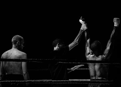 black-and-white, sport, fight, boxer thumbnail