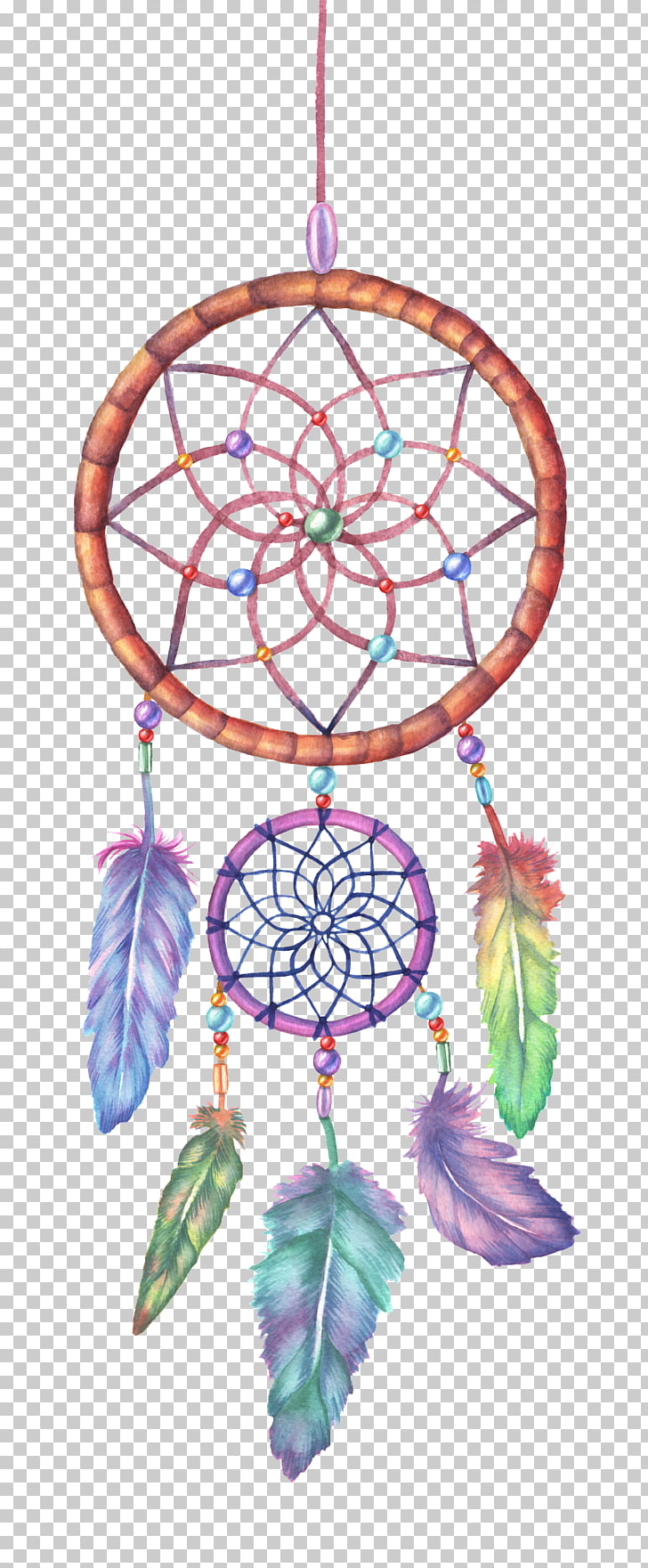 Dreamcatcher Watercolor Painting Drawing Illustration, Color - Dreamcatcher Watercolor Painting Drawing Illustration, Color