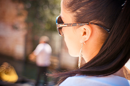 Brunette Wearing Sunglasses thumbnail