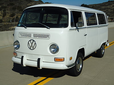 white Volkswagen T1 van thumbnail