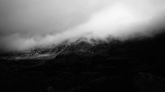 photo of mountain with clouds thumbnail