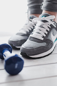 Grey sport shoes thumbnail