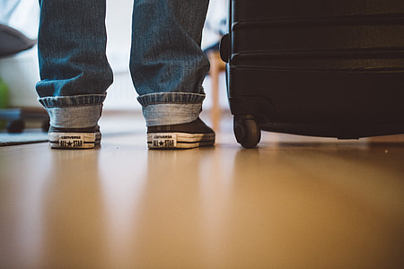 Waiting Airport Suitcase thumbnail