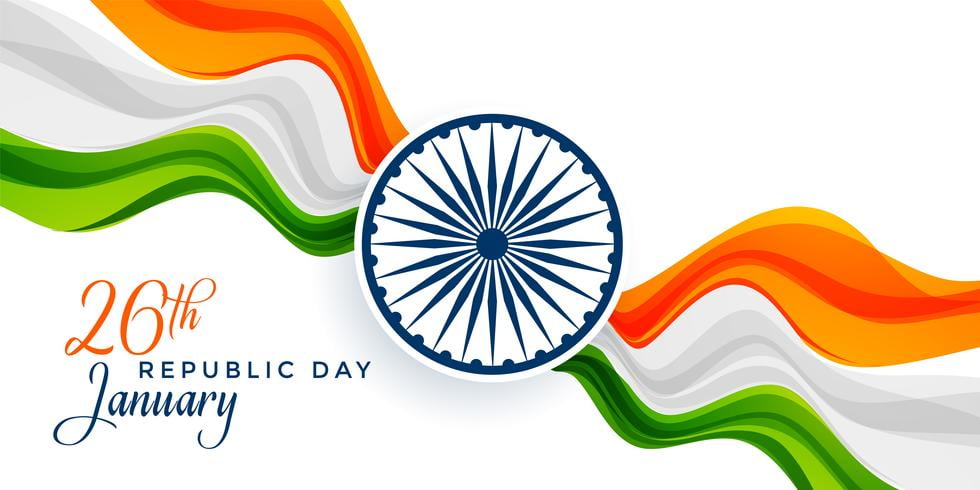 26th January Republic Day Of India Background Eps File Free