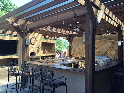 brown and gray wooden gazebo thumbnail