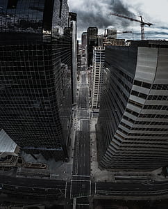bird's eye photography of concrete high rise bilding thumbnail