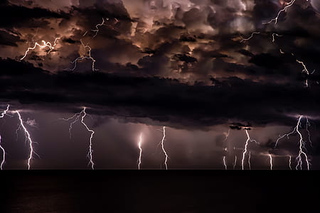 lightning during nighttime thumbnail