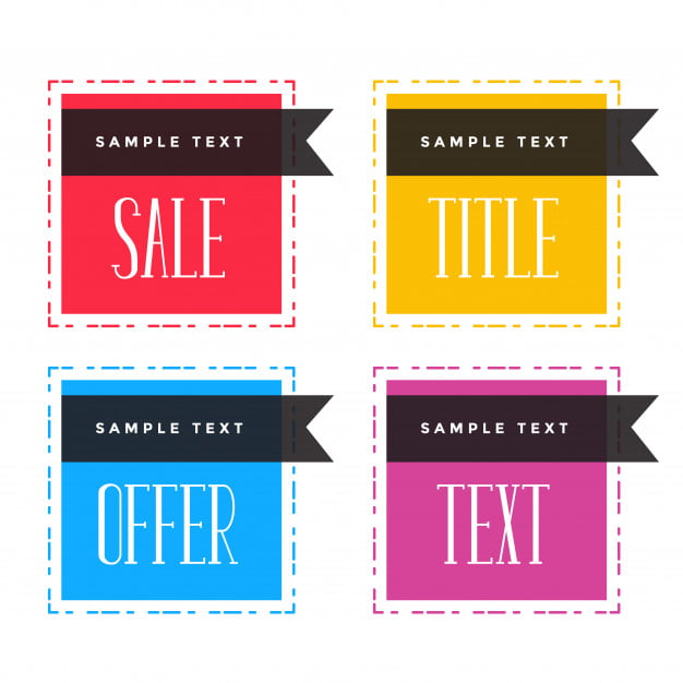 Flat Sale Frame Banner Label Eps File Free Graphics Uihere