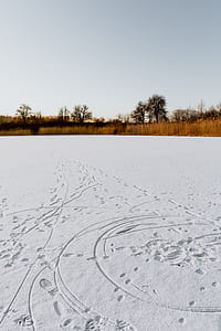 In middle of frozen lake thumbnail