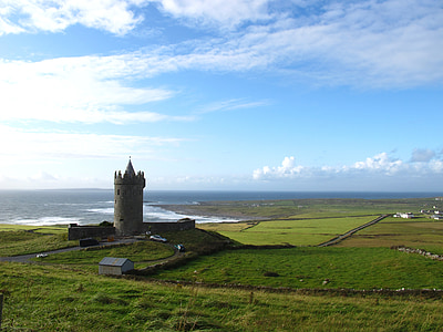 landscape photo of castle tower during daytime thumbnail