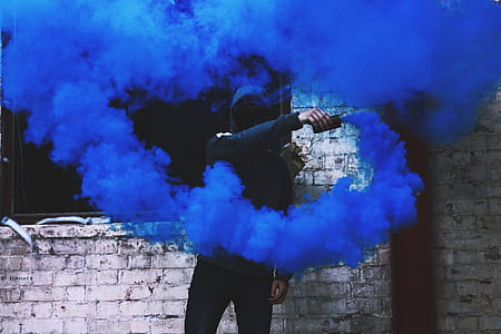 Man with Blue Flare thumbnail
