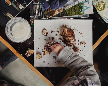 person eating pastry food thumbnail