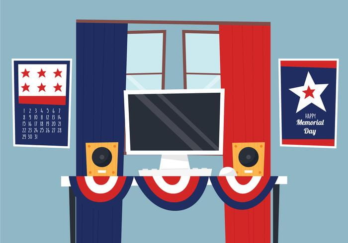 Room Decorated Memorial Day Svg Eps File Free Graphics Uihere