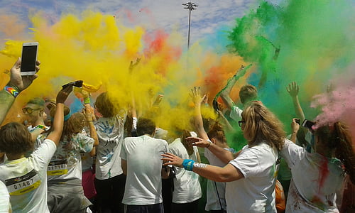 people on multicolored smokes thumbnail