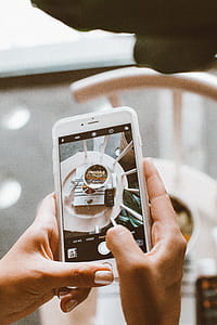 Person Taking Photo of Bowl Using Iphone thumbnail