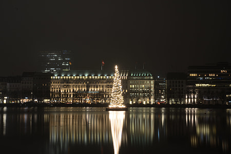 Alster At Night, Hamburg thumbnail