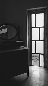 brown wooden dresser with mirror thumbnail