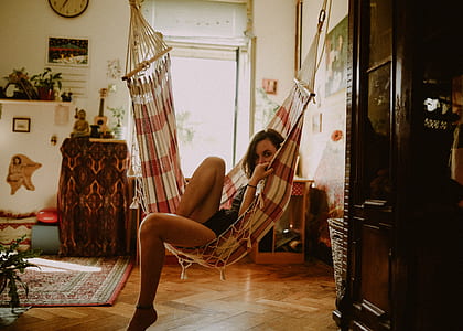 woman sitting on hammock thumbnail