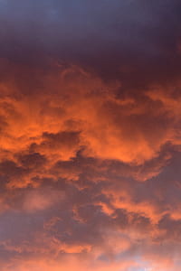 orange clouds during golden hour thumbnail