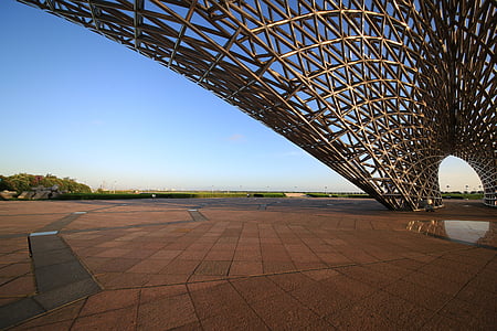 brown metal architecture at daytime thumbnail