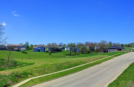 Road and houses on the Military Ridge State Trail thumbnail