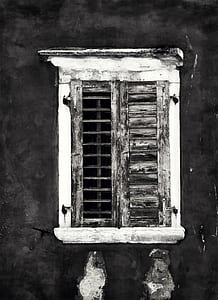 grayscale photo of windowpane thumbnail
