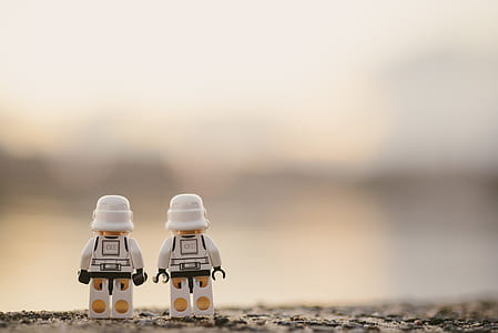 two LEGO toys macro photography thumbnail