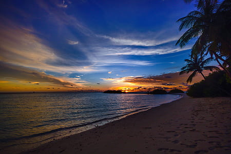sea, nature, sky, sunset thumbnail