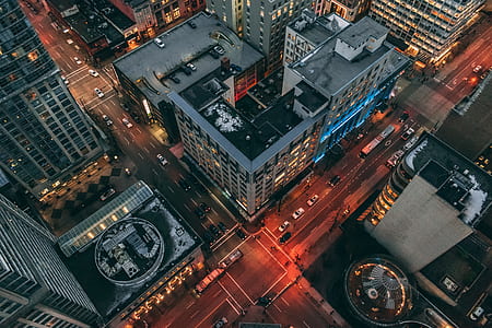 aerial view of city buildings thumbnail