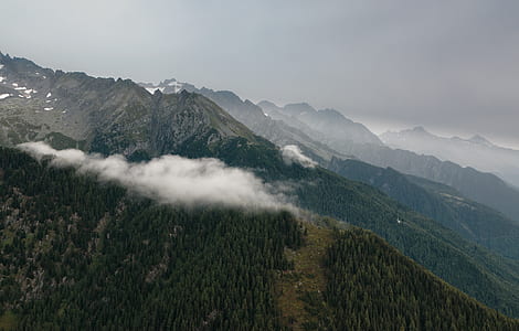 snow, landscape, mountains, nature thumbnail