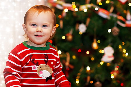 toddler wearing red and white striped shirt thumbnail