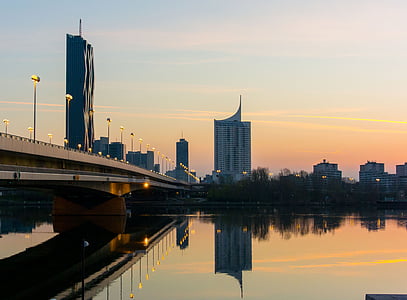 gray concrete bridge during sunset thumbnail