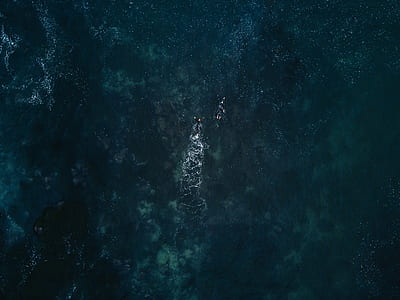 bird's eye-view photography of body of water thumbnail