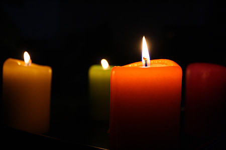orange pillar candle thumbnail