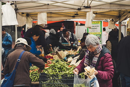 Group of People in Marketplace thumbnail